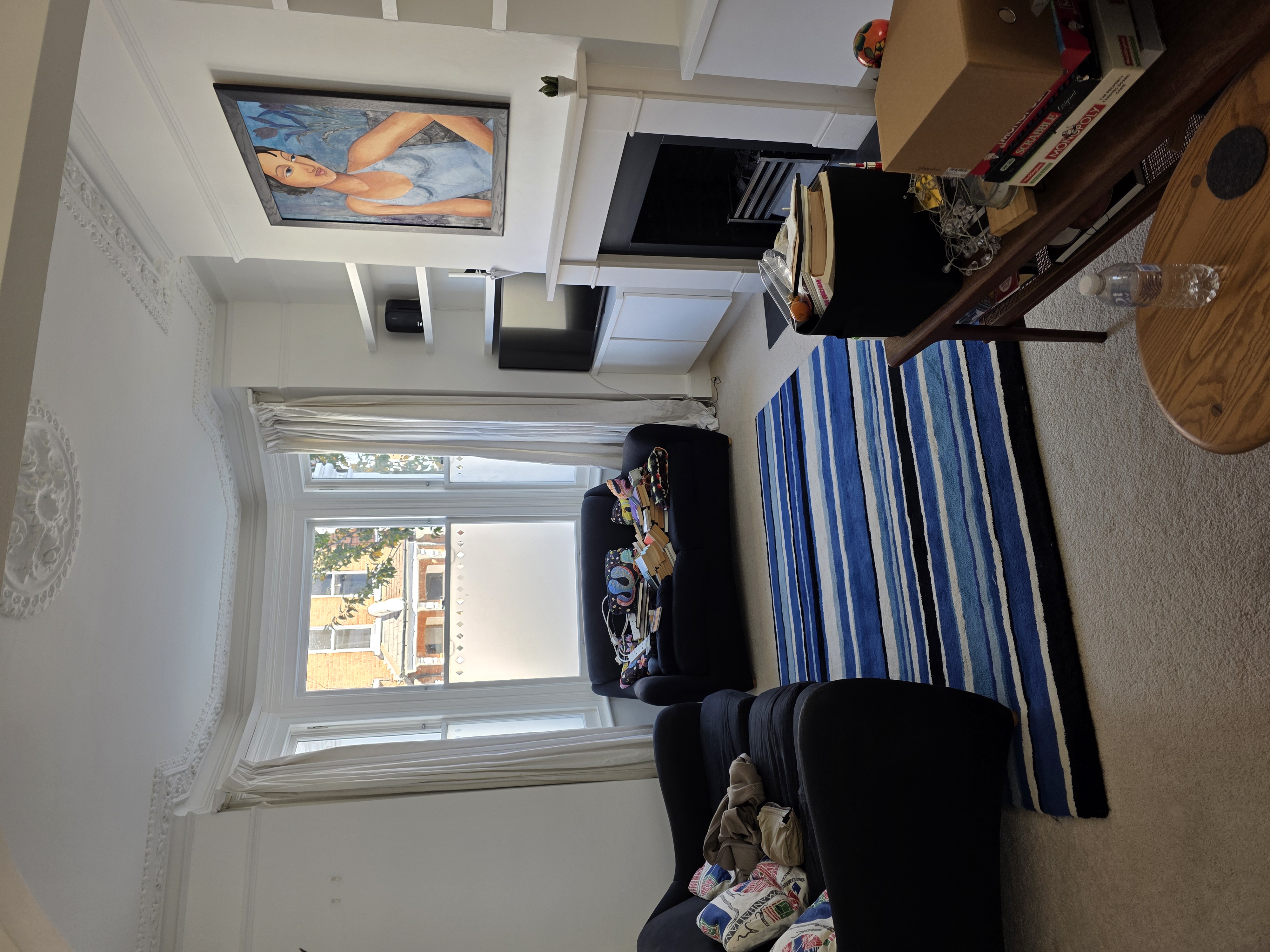 Front Room Repaint with Shelves