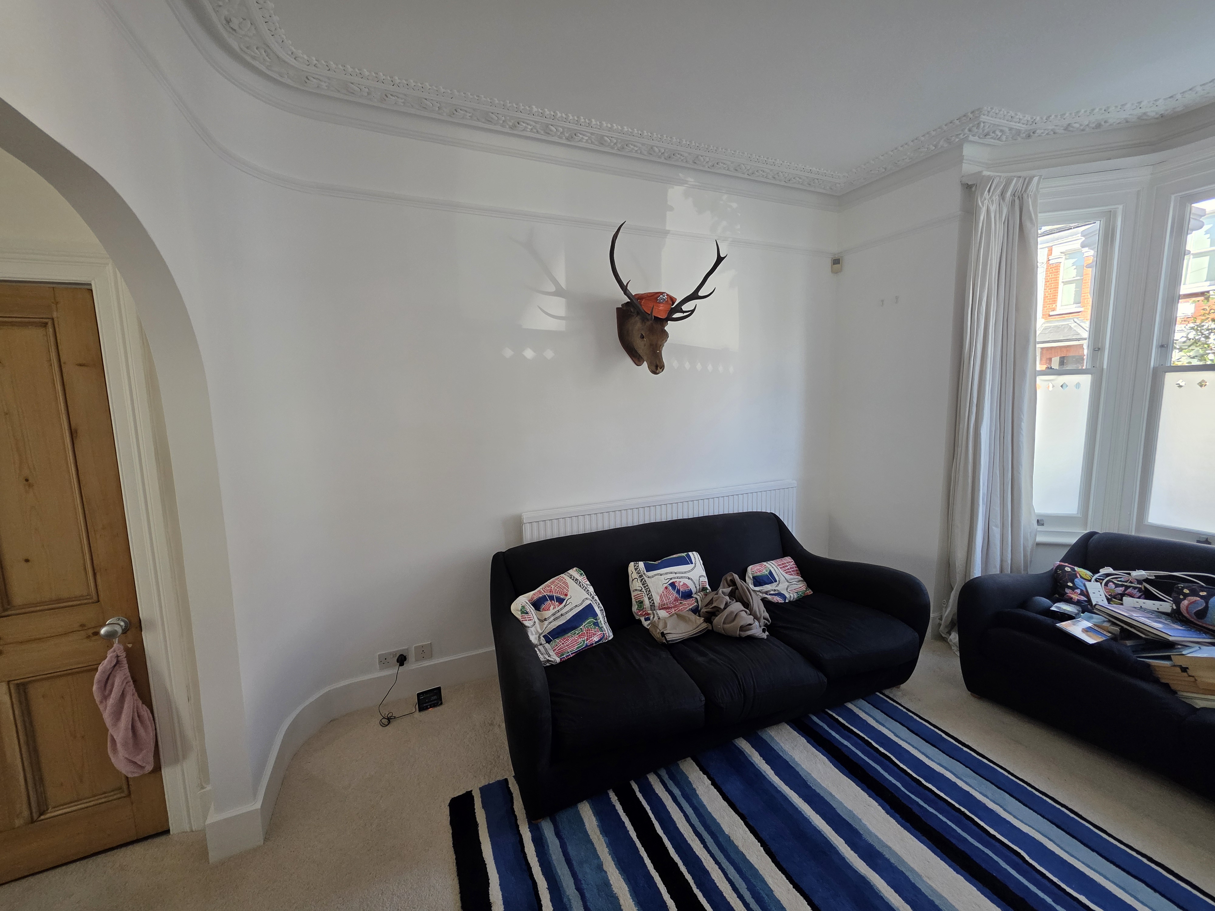 Front Room Repaint with Shelves - View 4